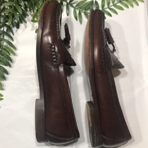 Cole Haan tassel loafers slip on men’s shoe leather size 10 brown main image 11